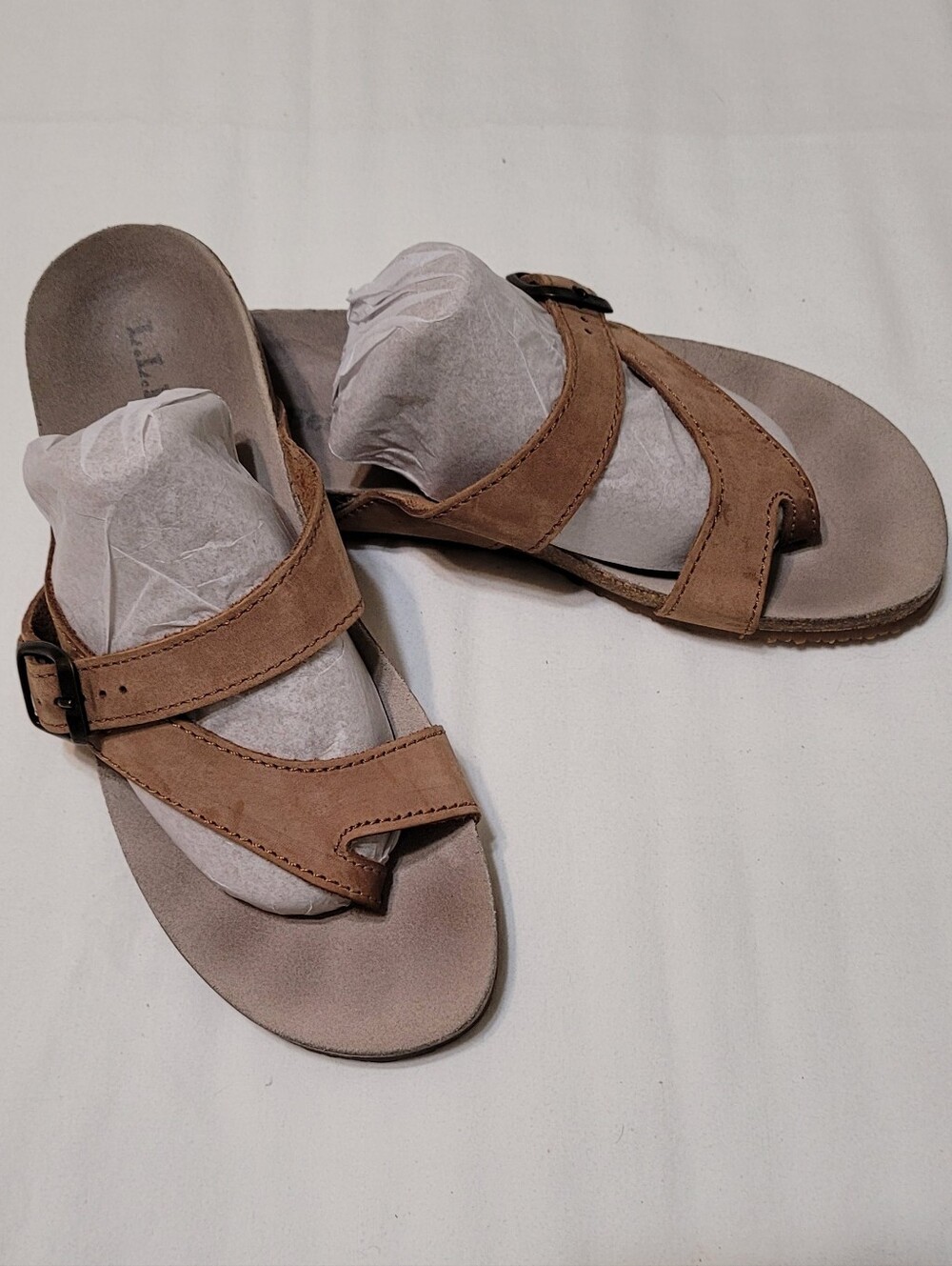 L. L. Bean Strappy Casual Sandals - Sz 8 / 39, Tan, GUC - Picture 2 of 8